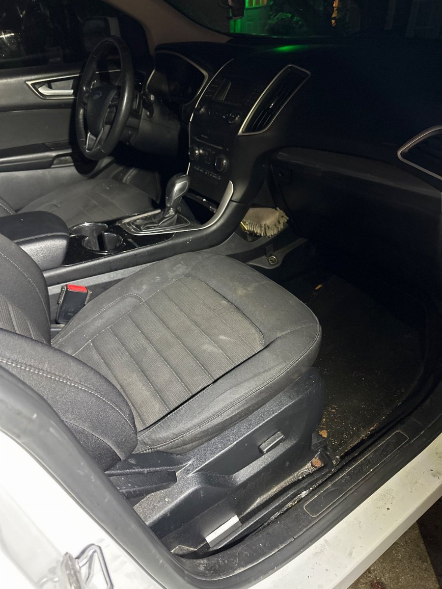 Before interior detailing in Milford, Michigan, completed by Angel.